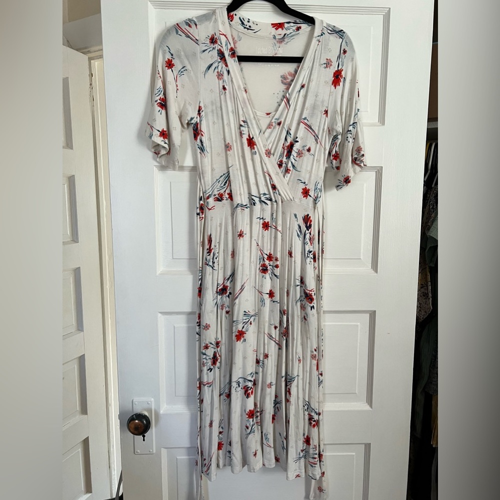 Latched Mama Faux Wrap Nursing Dress
